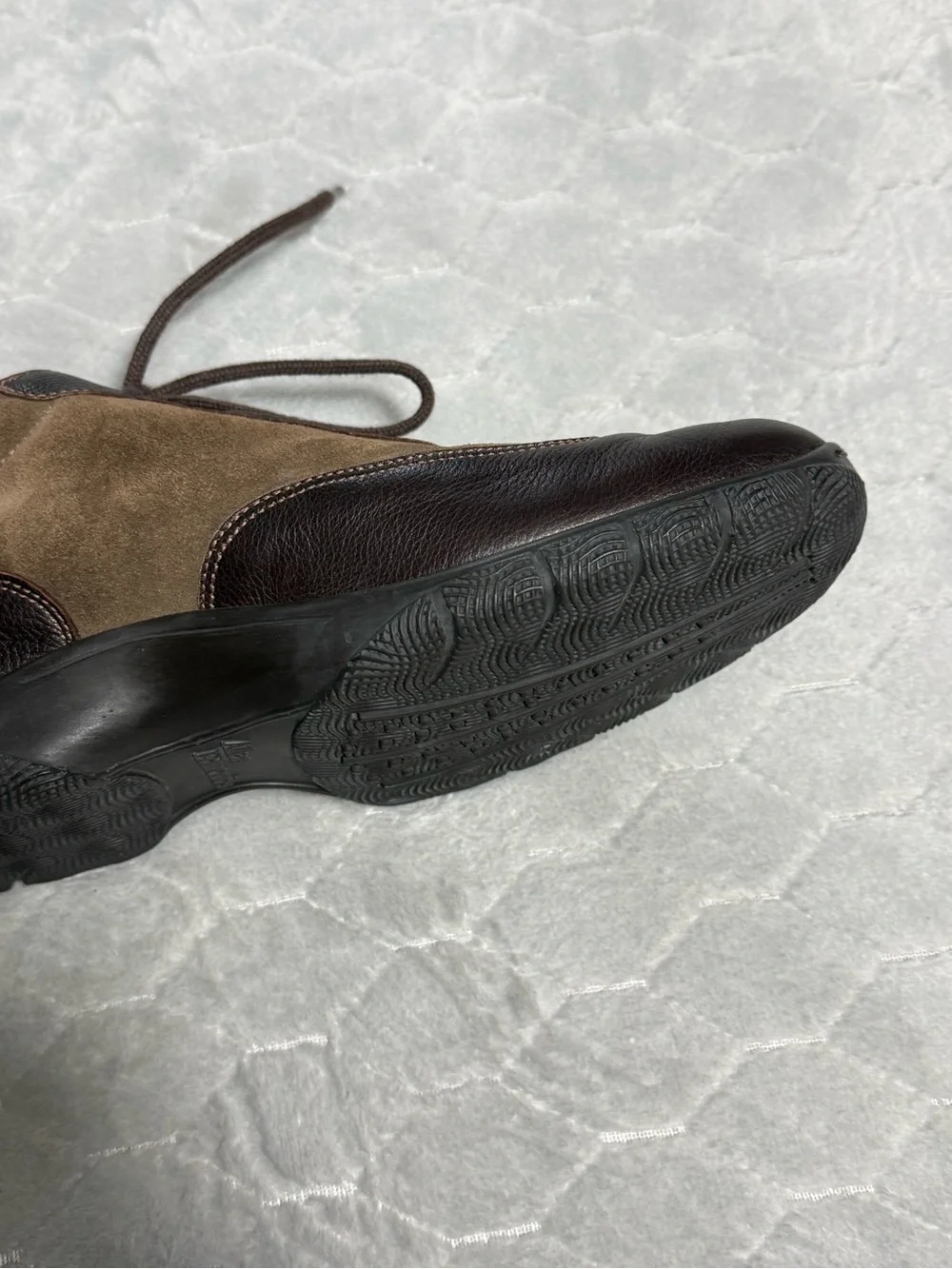Allen Edmonds Day Tripper Shoes USA 8.5D Brown Taupe Leather Suede Walking